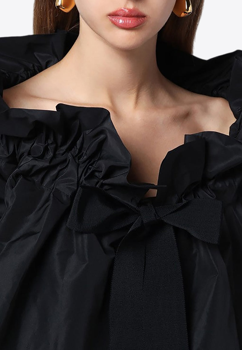 Patou Frilled-Collar Balloon Blouse Black TO0170011PL/P_PATOU-999B