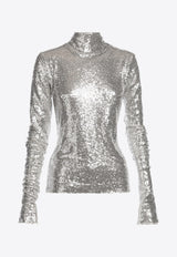 Maticevski Furnish Sequined Top Silver TO5366/23SILVER