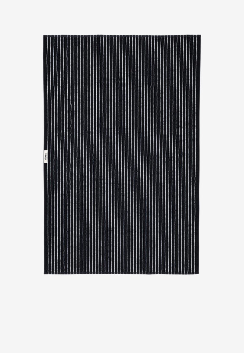 Tekla Striped Bath Towel Black TT-BLST100X150CO/P_TEKLA-BS