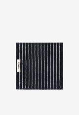 Tekla Striped Bath Towel Black TT-BLST30X30CO/P_TEKLA-BS