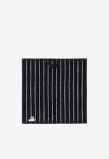 Tekla Striped Bath Towel Black TT-BLST30X30CO/P_TEKLA-BS