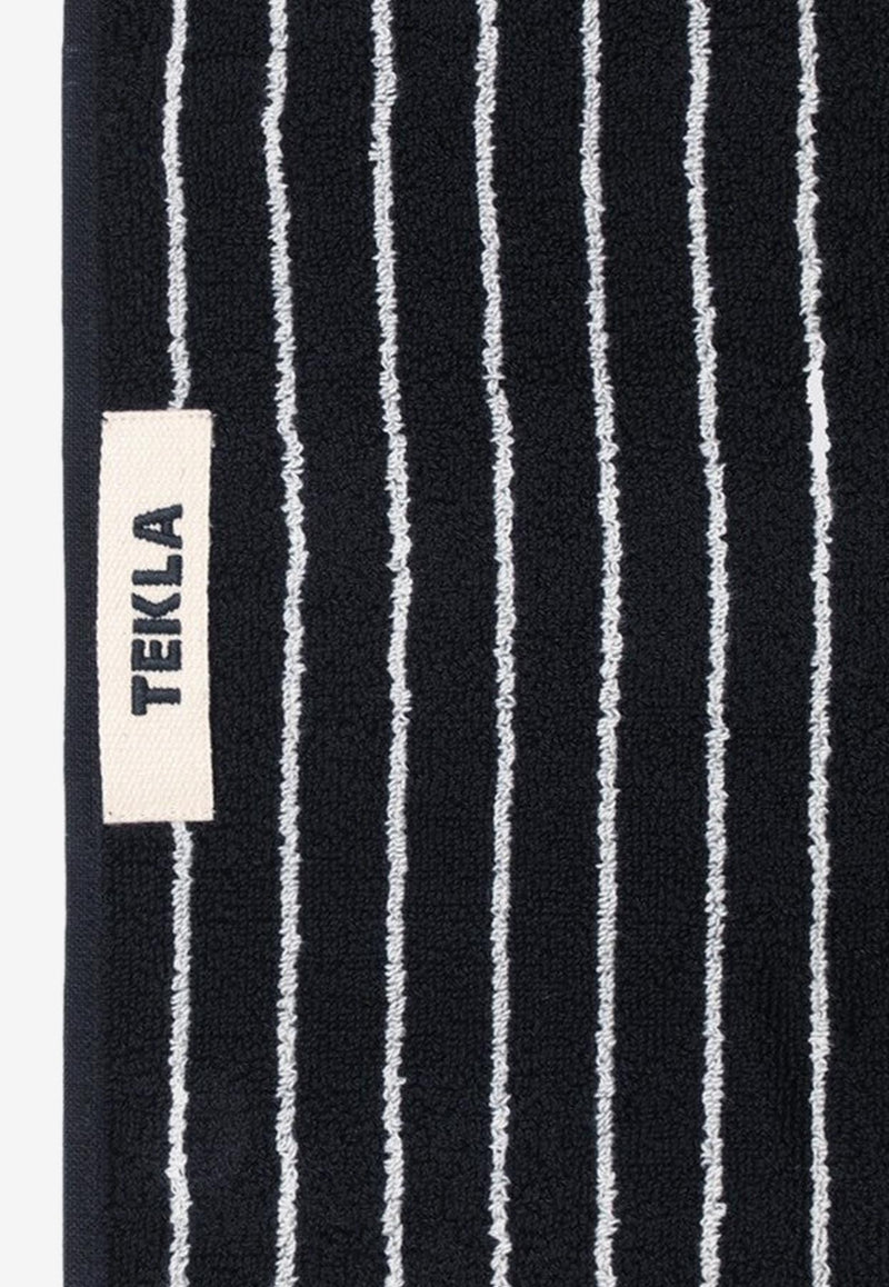 Tekla Striped Bath Towel Black TT-BLST30X30CO/P_TEKLA-BS