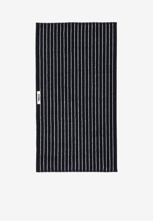 Tekla Striped Terry Cloth Bath Towel Black TT-BLST50X90CO/P_TEKLA-BS