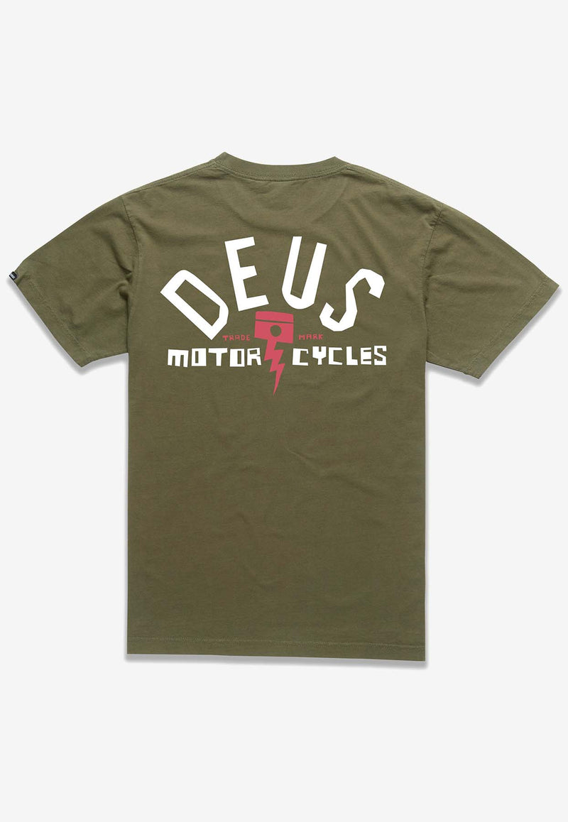 Deus Ex Machina Pisstin Graphic Print T-shirt T_DMW41808IOLIVE