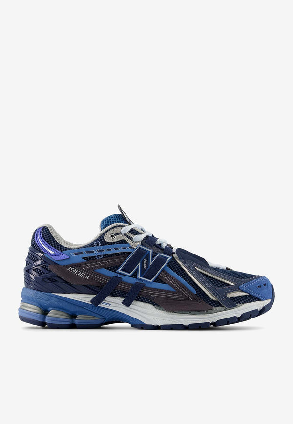 New Balance 1906A Low-Top Sneakers in Sea Stone with NB Navy and Vintage Indigo U1906AB