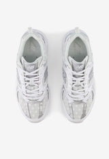 New Balance 530 Low-Top Sneakers in White with Silver Metallic U530HFW