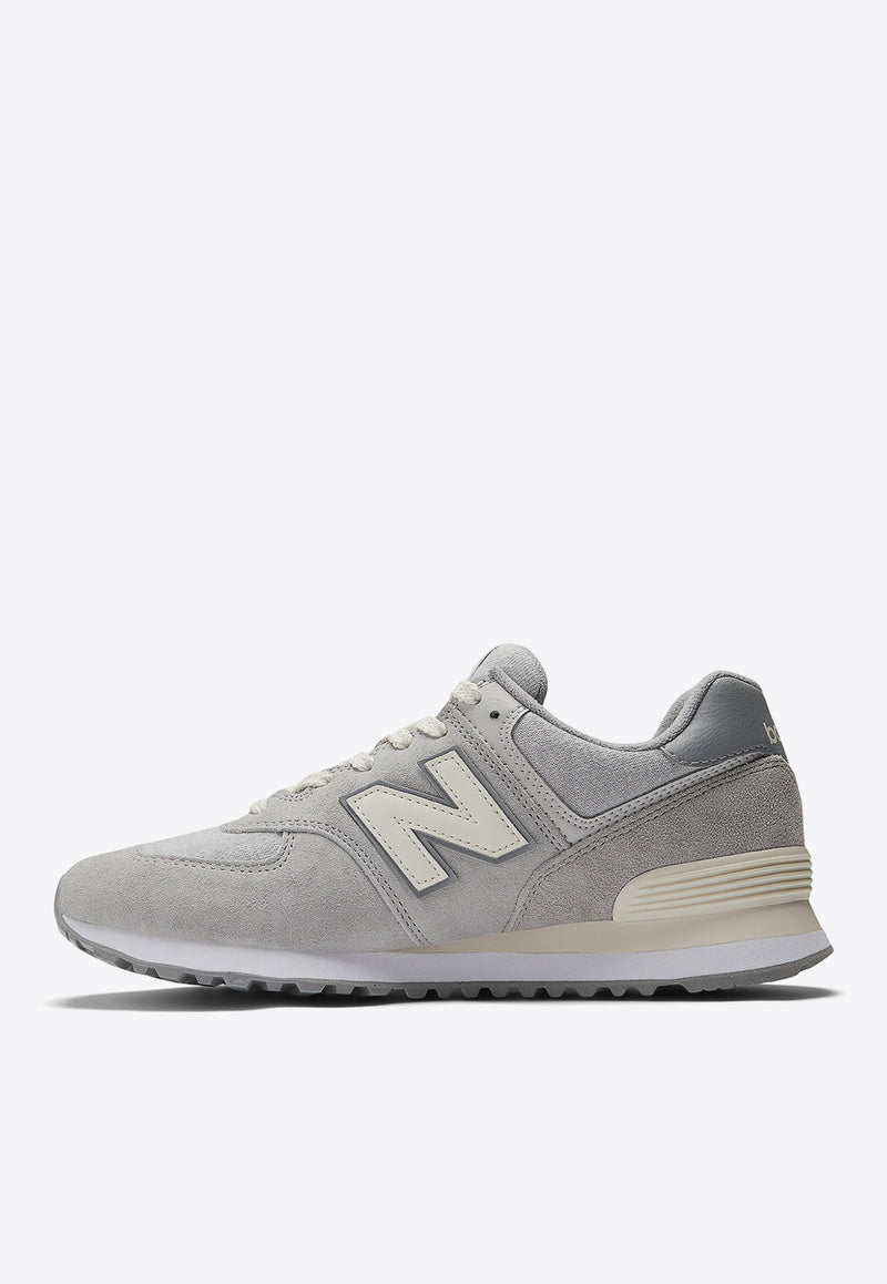 New Balance 574 Low-Top Sneakers in Concrete with Angora and Gray Gray U574GBG