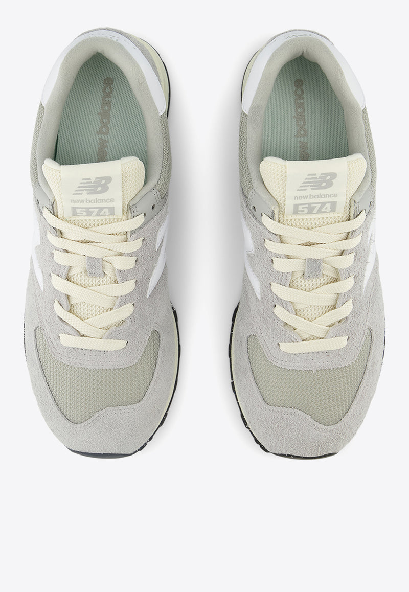 New Balance 574 Low-Top Sneakers in Concrete with White Gray U574RBL