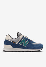 New Balance 574 Low-Top Sneakers in NB Navy with Slate Grey and New Spruce U574SOA