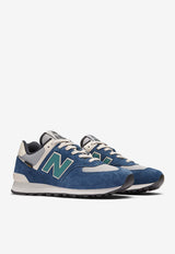 New Balance 574 Low-Top Sneakers in NB Navy with Slate Grey and New Spruce U574SOA