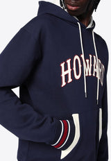 Wales Bonner Howard Logo Patch Hooded Sweatshirt Navy UA24JE01JE14/P_WALEB-4692