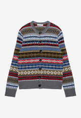 Wales Bonner Astral Wool and Cashmere Cardigan Multicolor UA24KN17WO02/P_WALEB-9050