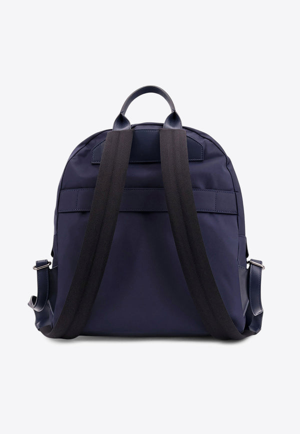 Kiton Ciro Paone Logo Plaque Backpack Blue UBA0084N01221_02