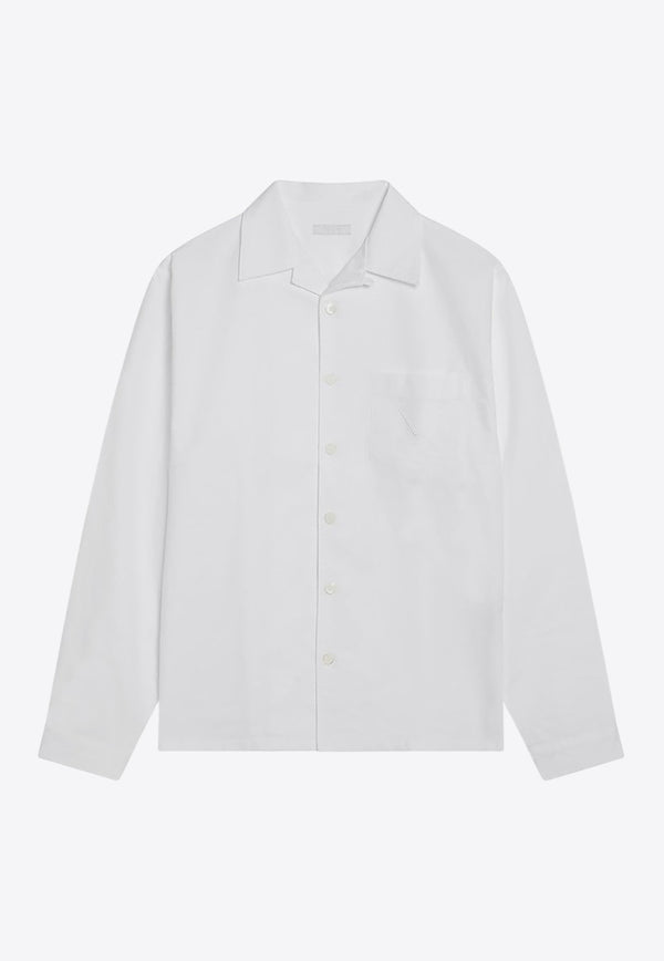 Prada Long-Sleeved Casual Shirt White UCN441UMO16FS/Q_PRADA-F0009