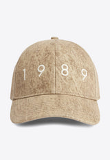 1989 Studio Flock 1989 Logo Baseball Cap  Beige UFW24.901.FLOCKCO/P_1989-CAM