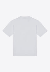 Prada Embossed Logo Crewneck T-shirt White UJN8151052/P_PRADA-F0009