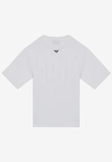 Prada Triangle Logo Oversized T-shirt White UJN861240/P_PRADA-F0009