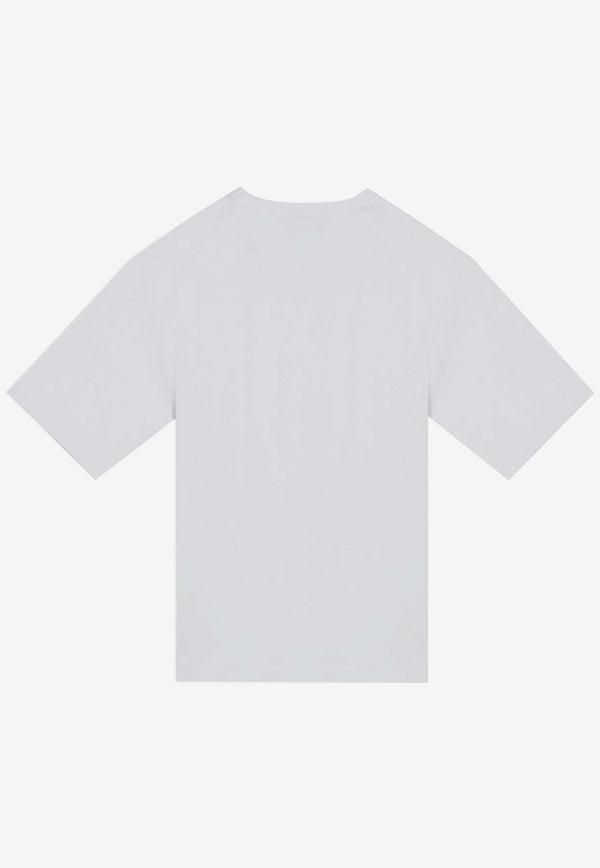 Prada Triangle Logo Oversized T-shirt White UJN861240/P_PRADA-F0009