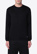 Prada Silk Crewneck Sweater Black UMB927OOO16AI/Q_PRADA-F0002