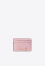 Jimmy Choo Umika Lizard Print Leather Cardholder UMIKA UTR ROSE/GOLD