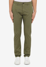 Department 5 Logo Chino Pants UP0012TS0050/O_DEPAR-715 Green