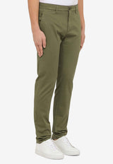 Department 5 Logo Chino Pants UP0012TS0050/O_DEPAR-715 Green