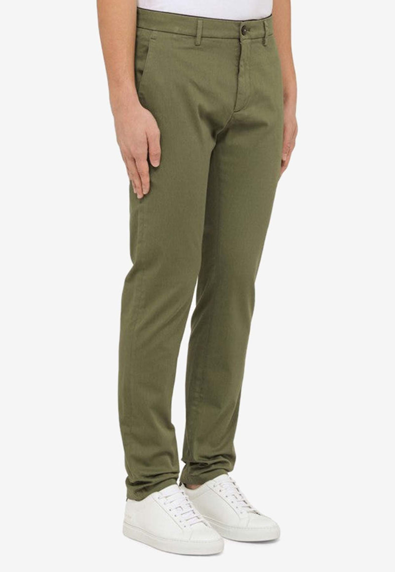 Department 5 Logo Chino Pants UP0012TS0050/O_DEPAR-715 Green