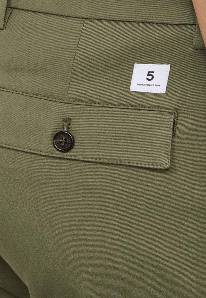 Department 5 Logo Chino Pants UP0012TS0050/O_DEPAR-715 Green