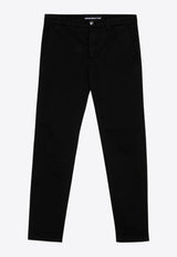 Department 5 Logo Patch Chino Pants Black UP0052TS0021/P_DEPAR-999