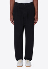 Department 5 Logo Patch Straight Pants Black UP0511TS0028/P_DEPAR-999