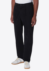 Department 5 Logo Patch Straight Pants Black UP0511TS0028/P_DEPAR-999