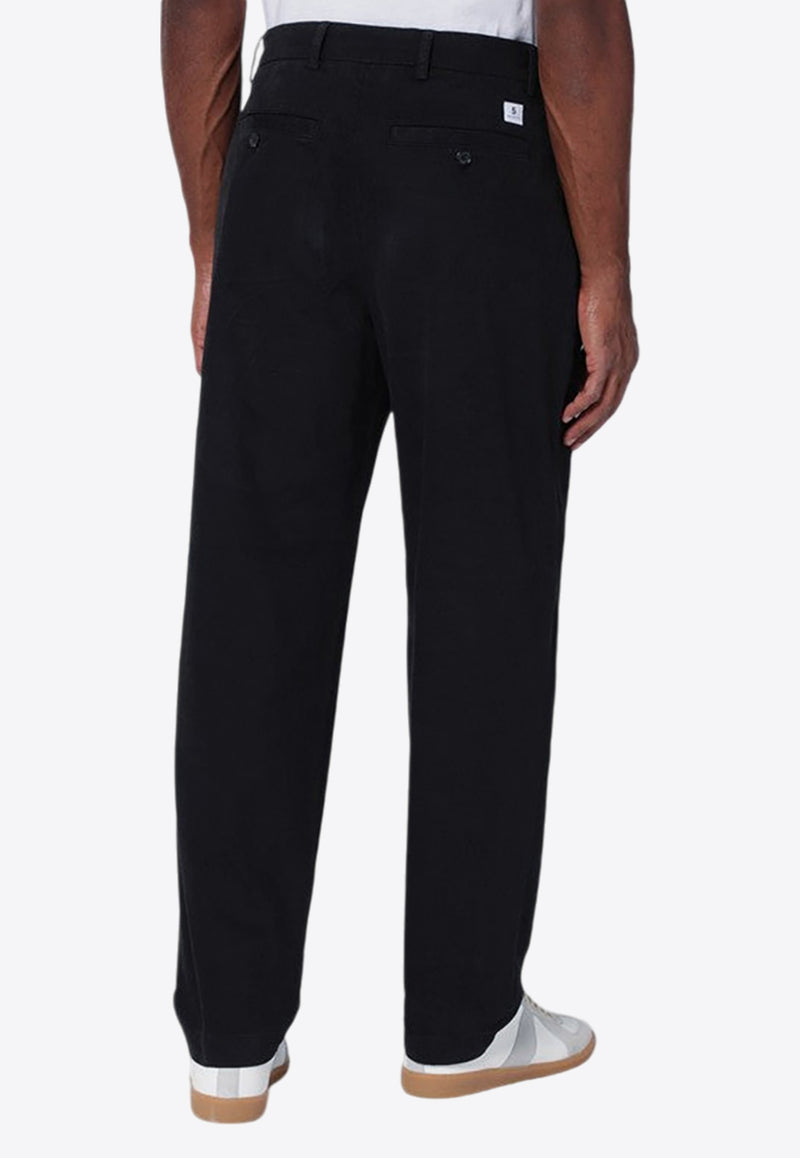 Department 5 Logo Patch Straight Pants Black UP0511TS0028/P_DEPAR-999