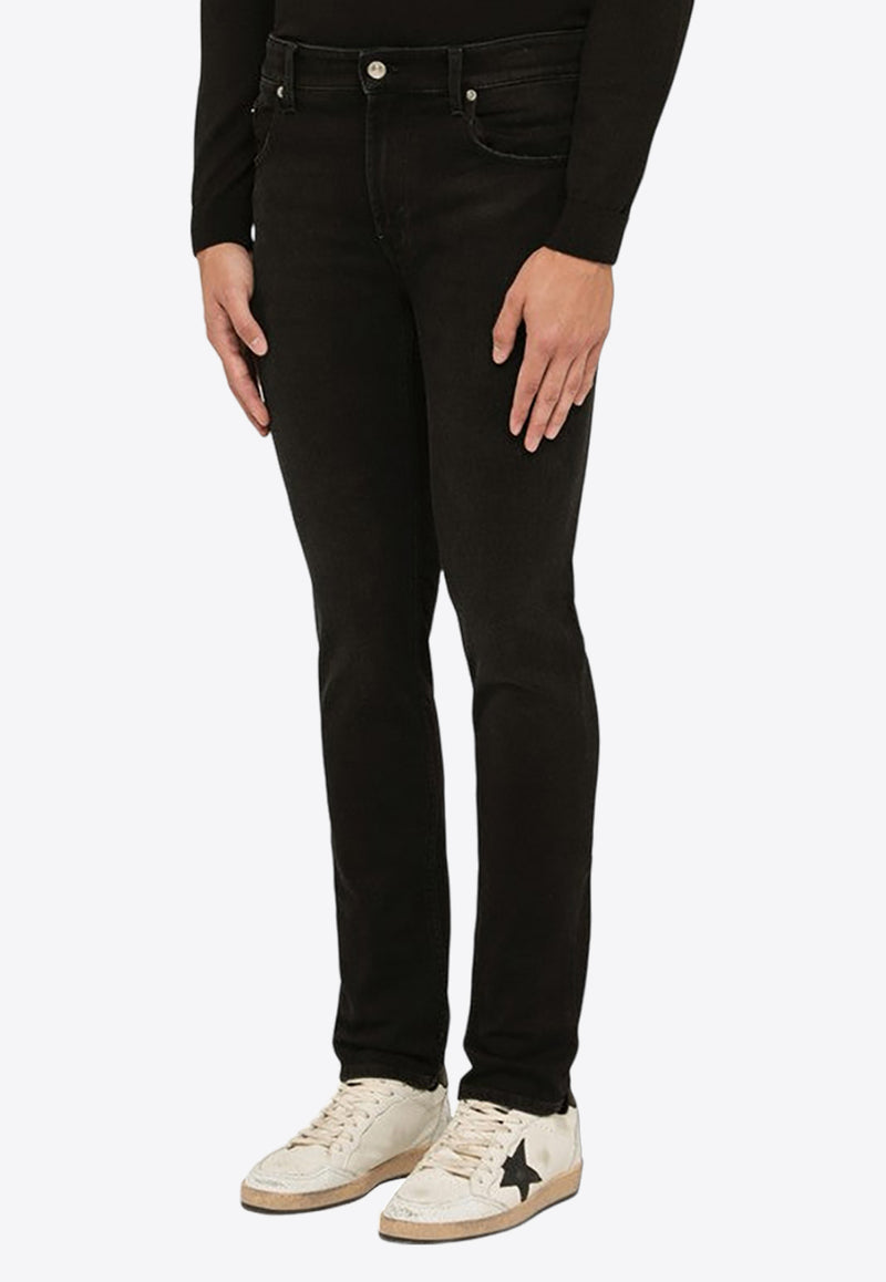 Department 5 Logo Patch Slim Jeans Black UP5112DS0011/N_DEPAR-999