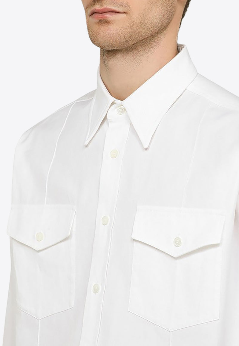 Department 5 Change Long-sleeved Shirt White US0272TF0243/O_DEPAR-001