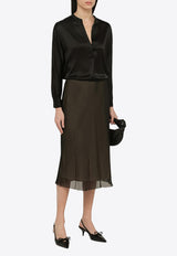 Vince Layered Midi Skirt V010830906VI/O_VINCE-010BLC