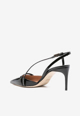 Malone Souliers Valeria 70 Leather Pumps VALERIA 70-1 BLACK