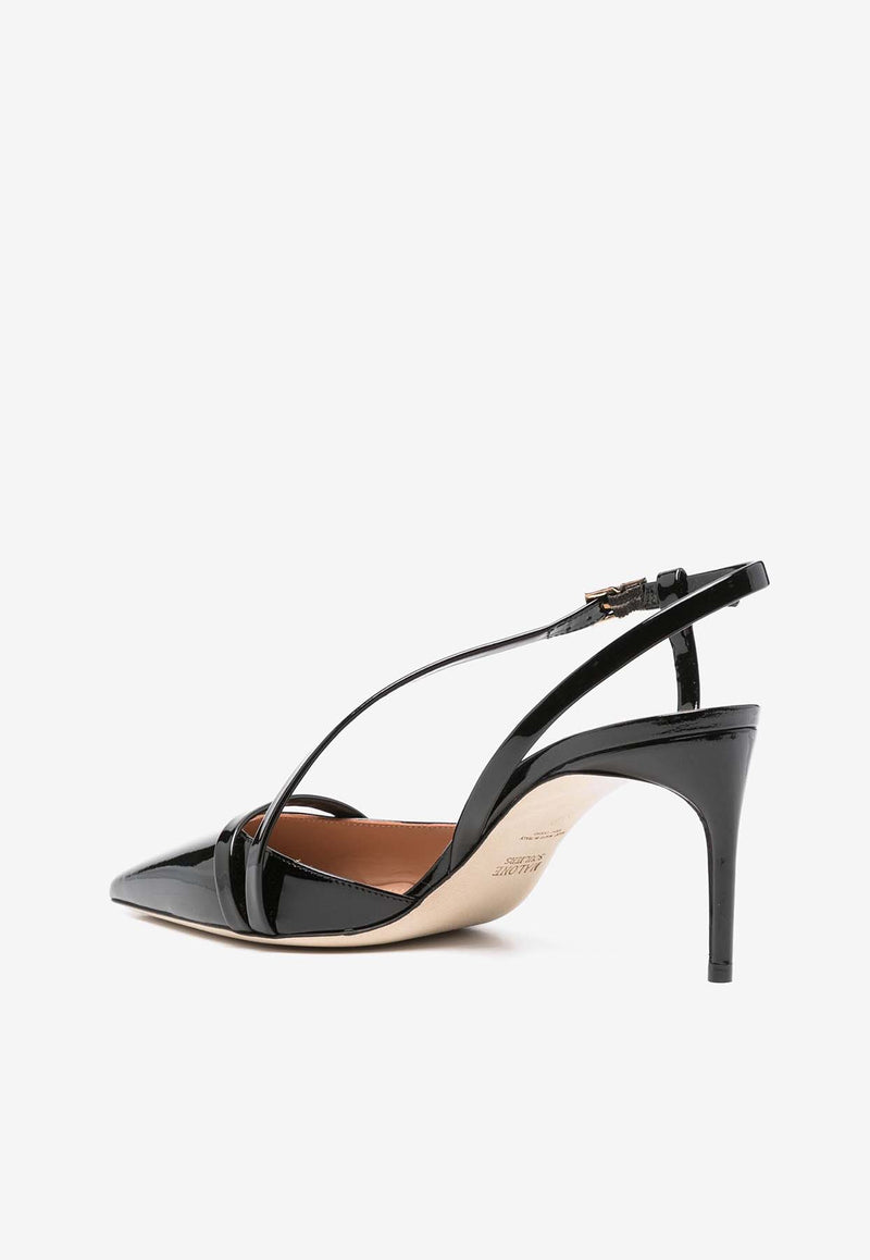 Malone Souliers Valeria 70 Leather Pumps VALERIA 70-1 BLACK