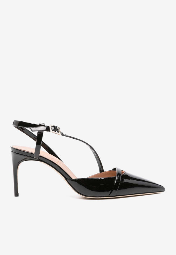 Malone Souliers Valeria 70 Leather Pumps VALERIA 70-1 BLACK