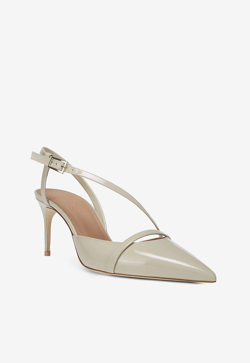 Malone Souliers Valeria 70 Patent Leather Pumps VALERIA 70-3 CLAY