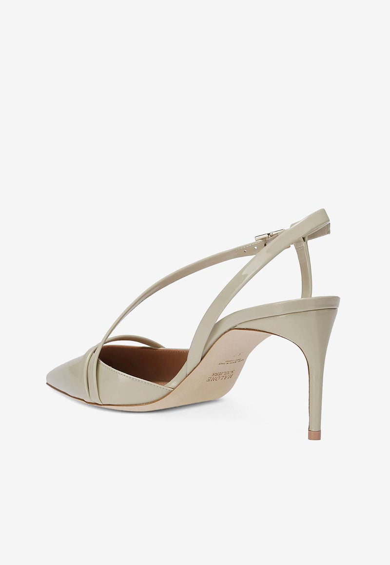 Malone Souliers Valeria 70 Patent Leather Pumps VALERIA 70-3 CLAY