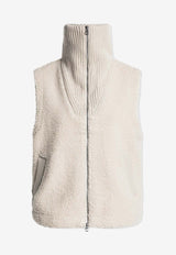 Varley Aspen Zipped Fleece Gilet White VAR00962WHITE