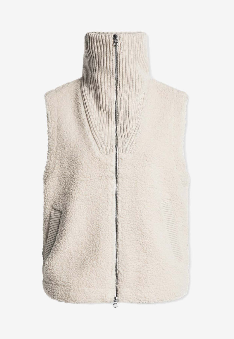 Varley Aspen Zipped Fleece Gilet White VAR00962WHITE