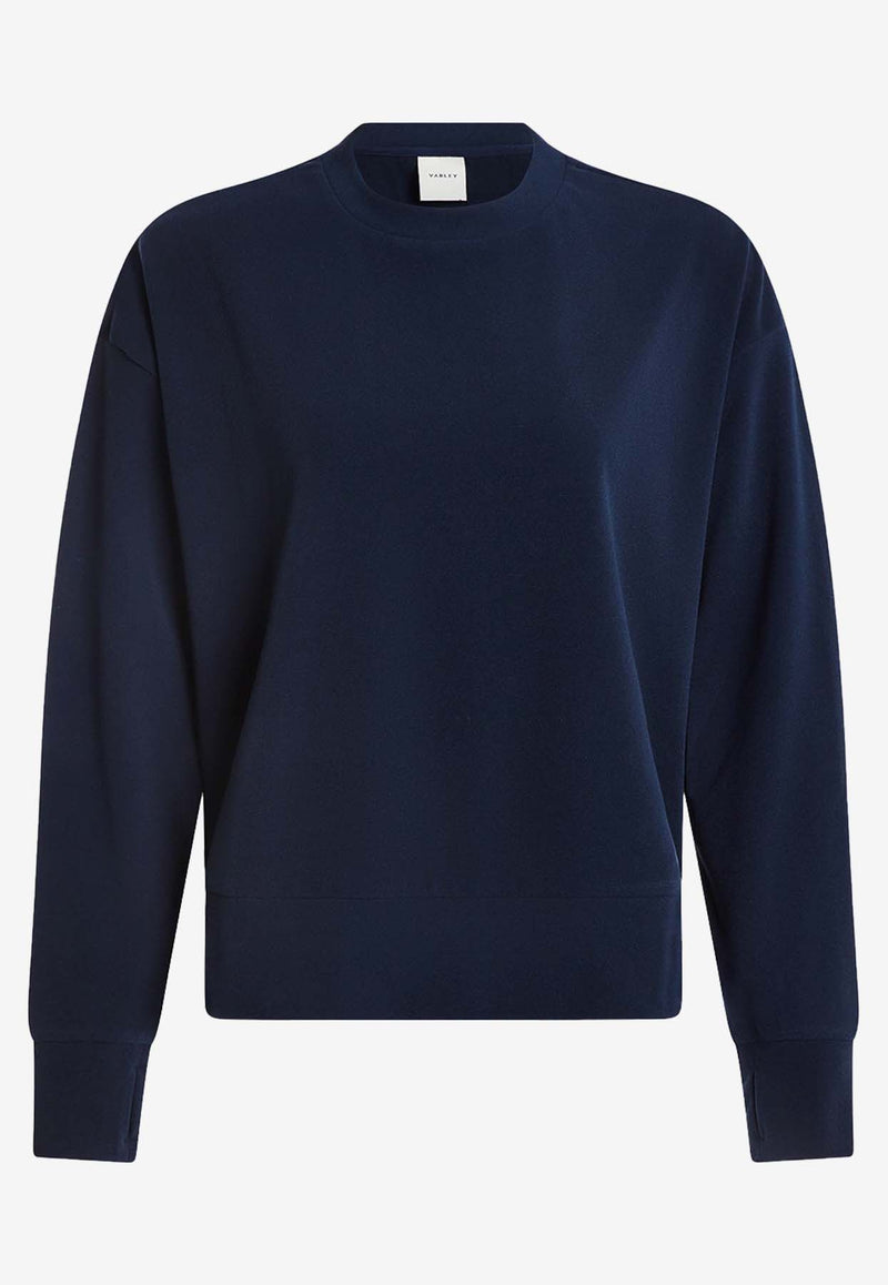 Varley Horton Side Zip Sweatshirt Navy VAR01743NAVY