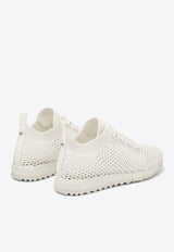 Jimmy Choo Veles Crochet Knit Low-Top Sneakers VELES PBT X LATTE MIX