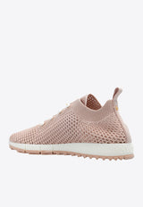 Jimmy Choo Veles Crochet Knit Low-Top Sneakers VELES PBT X MACARON MIX