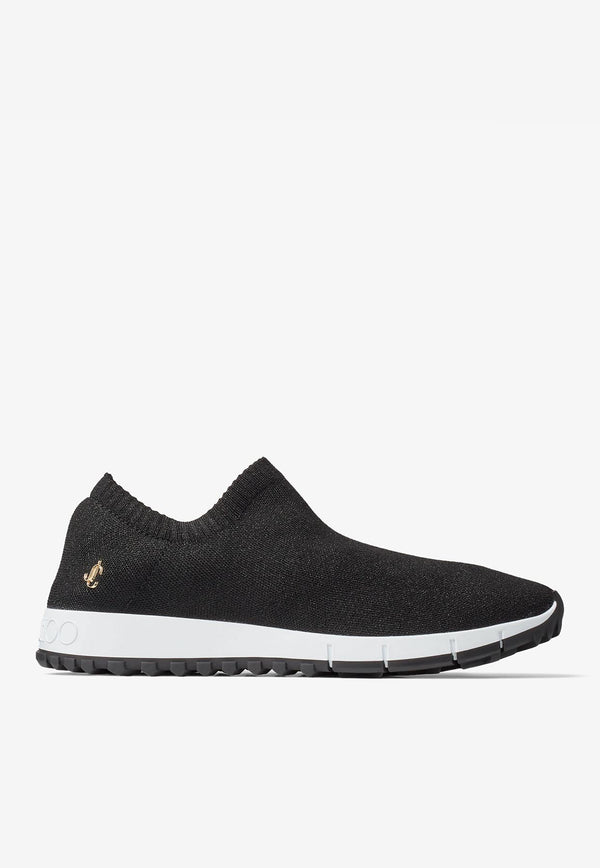 Jimmy Choo Verona Slip-On Knit Sneakers VERONA JC KXQ BLACK