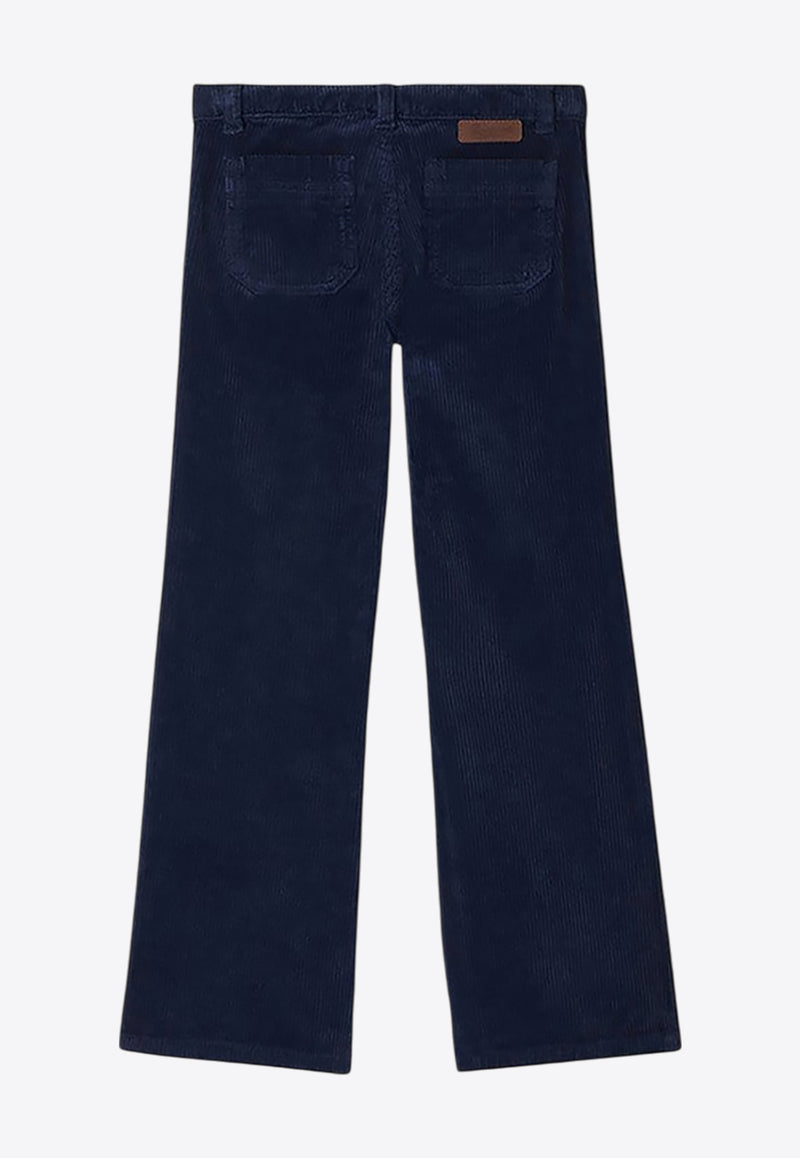 Bonpoint Girls Junon Corduroy Pants Navy W04GPAW00009-BCO/P_BONPO-070