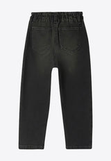 Bonpoint Girls Straight-Leg Jeans Black W04GPAW00150-ACO/P_BONPO-099A