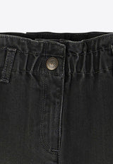 Bonpoint Girls Straight-Leg Jeans Black W04GPAW00150-ACO/P_BONPO-099A