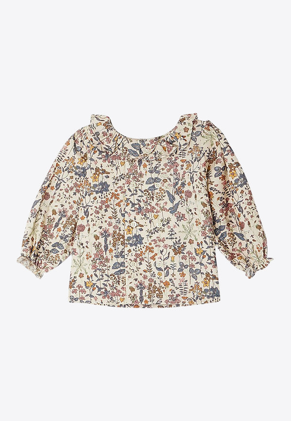 Bonpoint Baby Girls Gigi Corduroy Floral Top Multicolor W04XBLW00009-ACO/P_BONPO-582